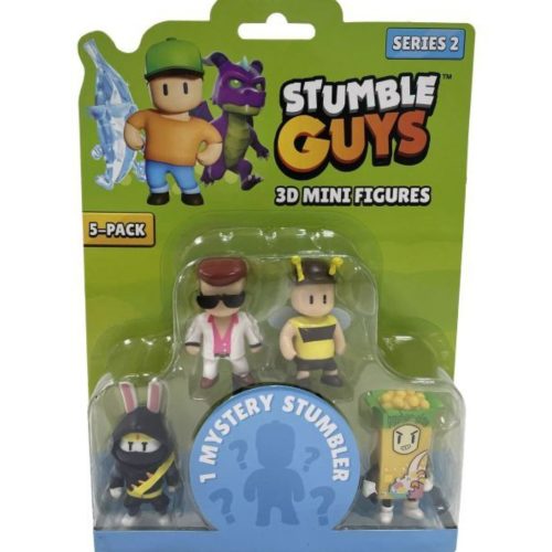 Stumble Guys: Mini 3D figura, 2. széria, 5 db-os szett többféle változatban