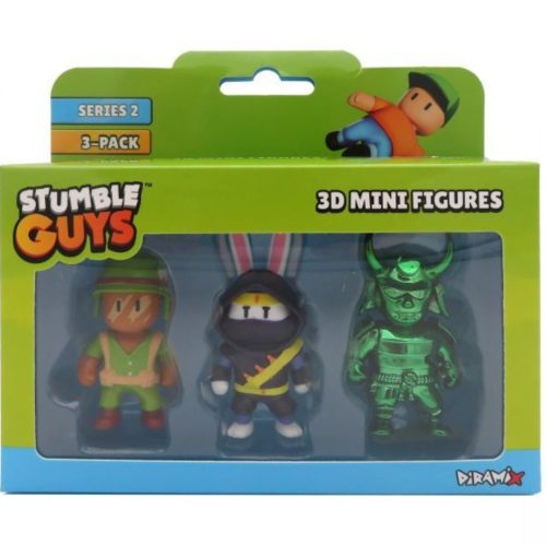 Stumble Guys: Mini 3D figura, 2. széria, 3 db-os szett többféle változatban