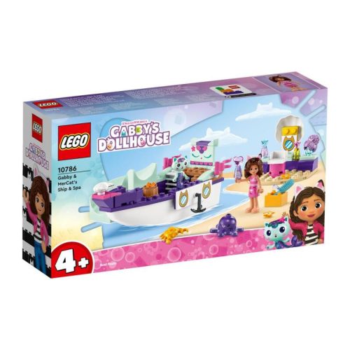 LEGO Gabby's Dollhouse 10786 - Gabi és Szirénke hajója és szépségszalonja