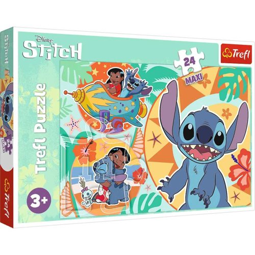 Disney: Lilo &, Stitch egy boldog nap 24db-os Maxi puzzle