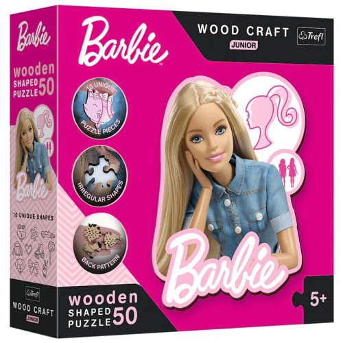 Wood Craft Junior: Csodálatos Barbie baba fa puzzle 50db-os