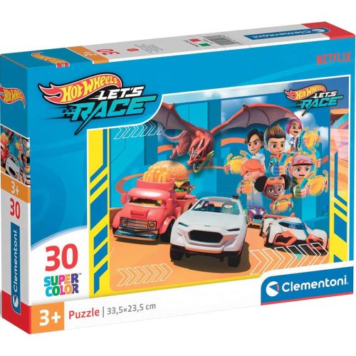 Hotwheels 30 db-os Supercolor puzzle- Clementoni 