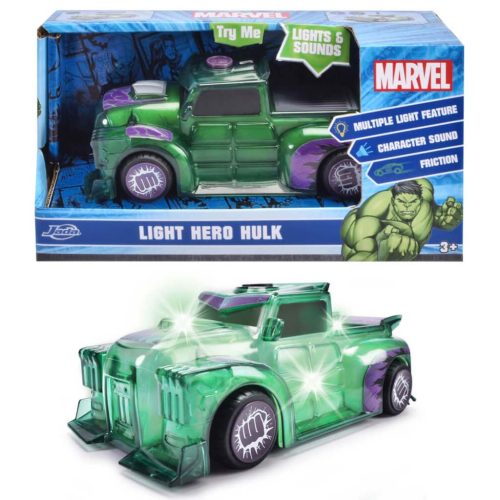 Marvel: Light Hero Hulk karakter járgány fény és hang effektekkel - Jada Toys