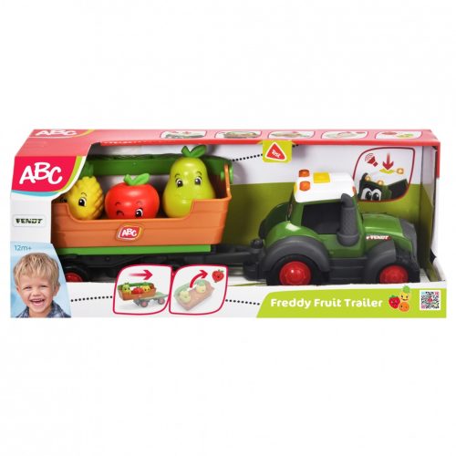 ABC Freddy Fruit Trailer mosolygós gyümölcsökkel 30 cm - Simba Toys