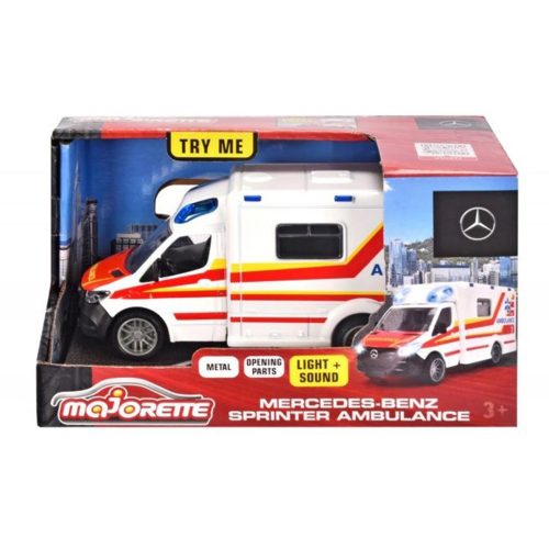 Majorette: Mercedes-Benz Sprinter mentőautó fénnyel és hanggal - Simba Toys