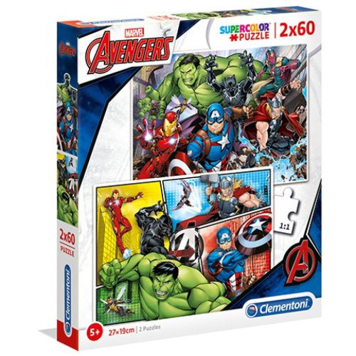 Marvel Bosszúállok Supercolor 2 in 1 ben puzzle Clementoni 