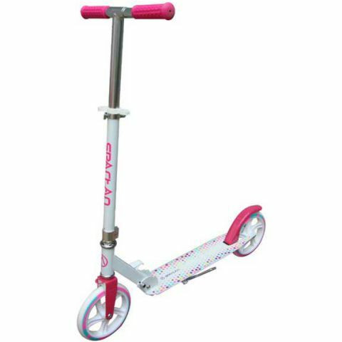 Jumbo pink-fehér alumínium roller – Spartan