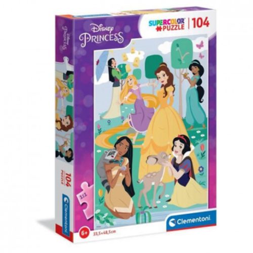 Disney Hercegnők 104 db-os supercolor puzzle Clementoni 