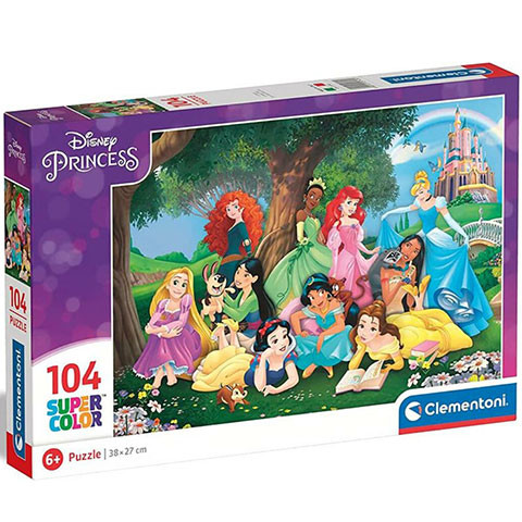 Clementoni SuperColor - Disney Princess 104 db-os