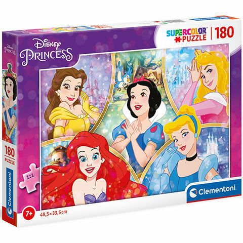 Disney hercegnők Supercolor 180db-os puzzle - Clementoni