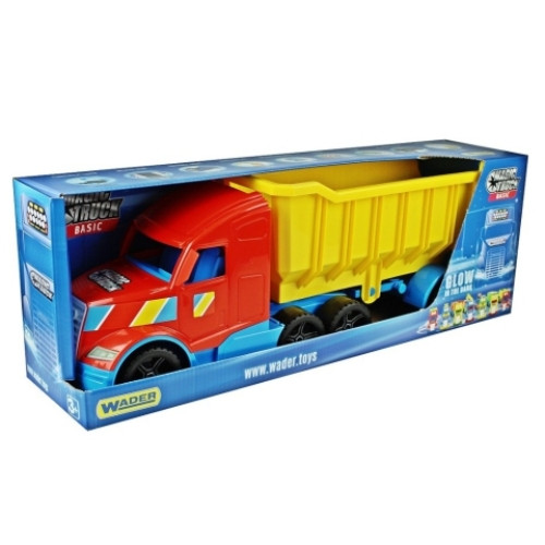 Magic Truck Basic Kamion billencses utánfutóval és világítással 80 cm-es – Wader