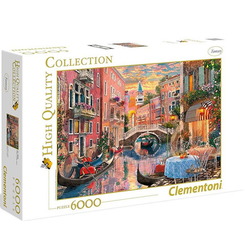 Naplemente Velencében HQC 6000 db-os puzzle- Clementoni