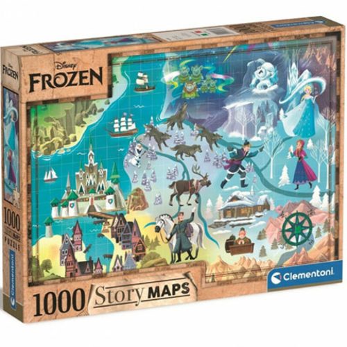 Disney Jégvarázs térkép puzzle 1000 db-os Clementoni 