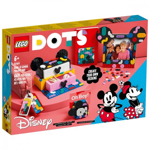 LEGO DOTS 41964 - Mickey egér és Minnie egér tanévkezdő doboz