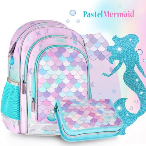 Starpak iskolatáska hátizsák SZETT – Pastel Mermaid