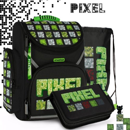 Gamer ergonomikus iskolatáska PIXEL SZETT – Starpak