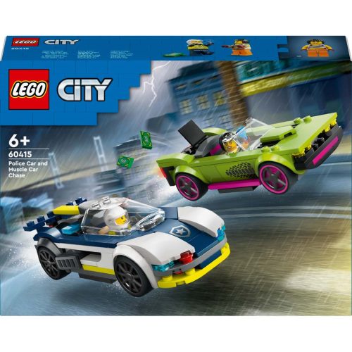 LEGO City 60415 - Rendőrautó és sportkocsi hajsza