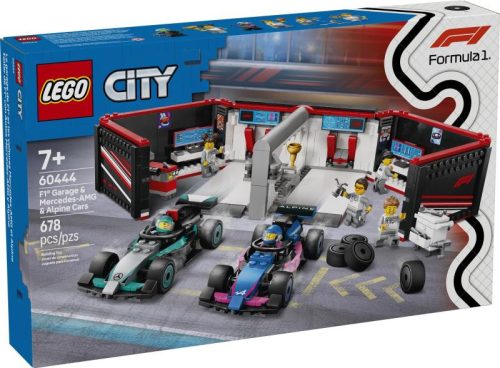 LEGO City 60444 - F1 garázs, Mercedes-AMG és Alpine