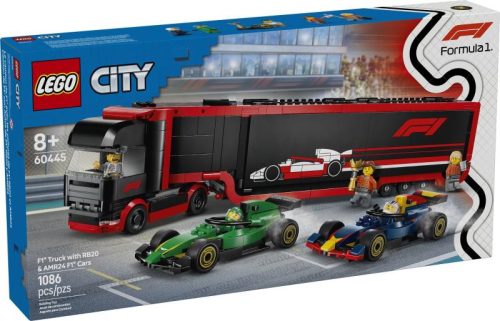 LEGO City 60445 - F1 kamion, RB20 és AMR24