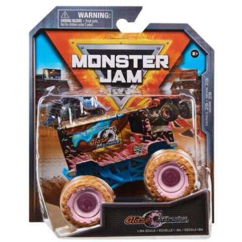 Monster Jam : Glaze Machine fekete monster kisautó 1/64 - Spin Master 