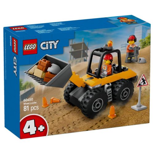 LEGO City 60450 - Sárga kerekes rakodógép