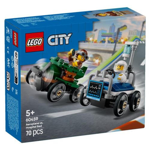 LEGO City 60459 - Repülő vs. kórházi ágy, versenyautós csomag