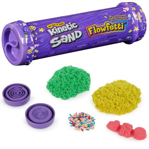 Kinetic Sand: Flowfetti meglepetés henger