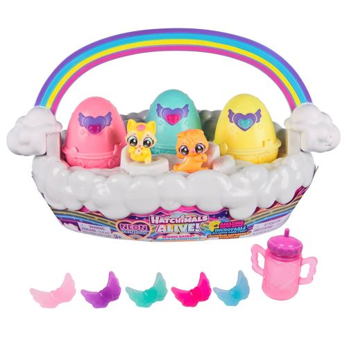 Hatchimals Alive! : Neon Rainbow Tavaszi kosár szett