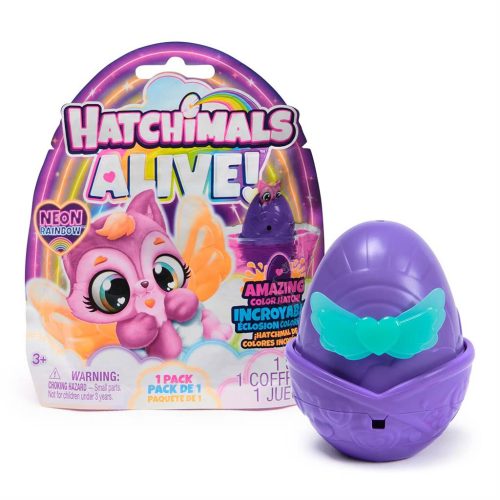 Hatchimals Alive! : Neon Rainbow meglepetés figura