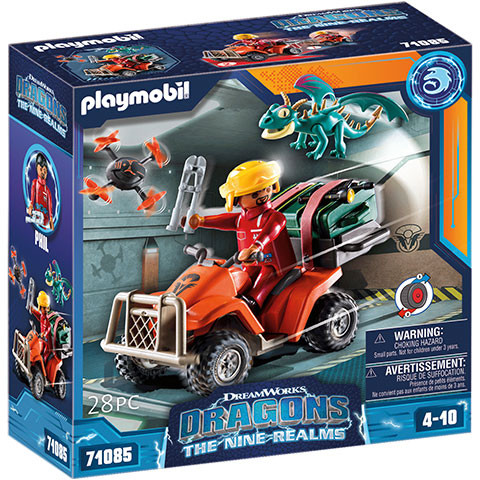 Playmobil Dragons 71085 - A kilenc birodalom: ICARIS hátrahúzós quad