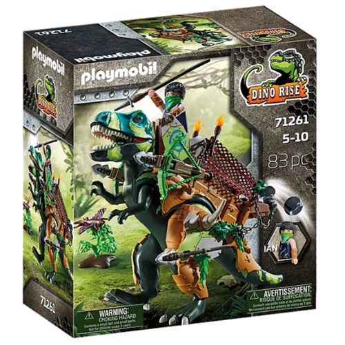 Playmobil 71261 Dínó csata: T-rex harci dino kőhajítóval