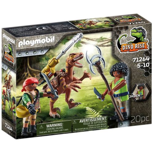 Playmobil 71264 Dínó csata: Deinonychus harci dino ágyúval