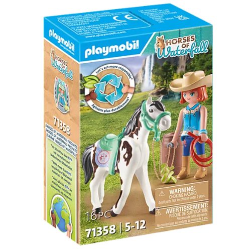 Playmobil 71358 - Horses of Waterfall - Ellie és Sawdust western lovasgyakorlatai