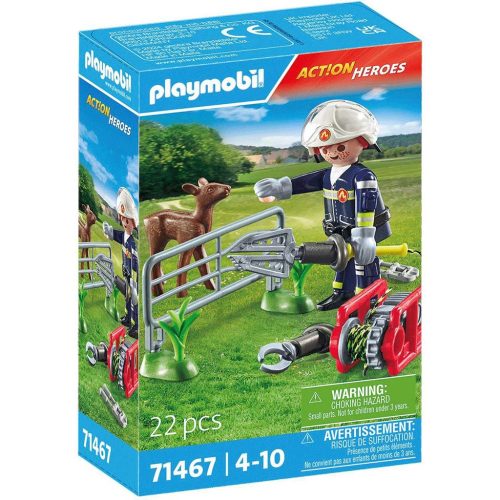 Playmobil 71467 - Tűzoltó állatmentés közben