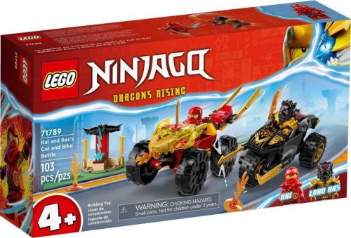 LEGO Ninjago 71789 - Kai és Ras autós és motoros csatája