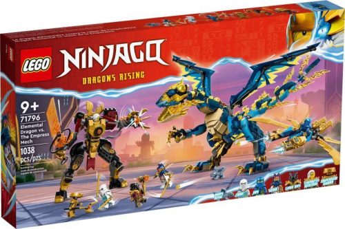 LEGO Ninjago 71796 - Elemi sárkányok vs A császárnő robotja