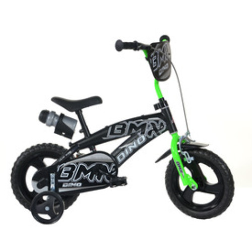 BMX kerékpár zöld- fekete színben 12-es méret