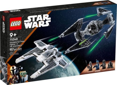 LEGO Star Wars 75348 - Mandalorian Fang Fighter vs TIE Interceptor