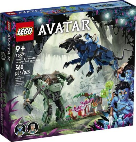 LEGO Avatar 75571 - Neytiri és Thanator az AMP Suit-os Quaritch ellen