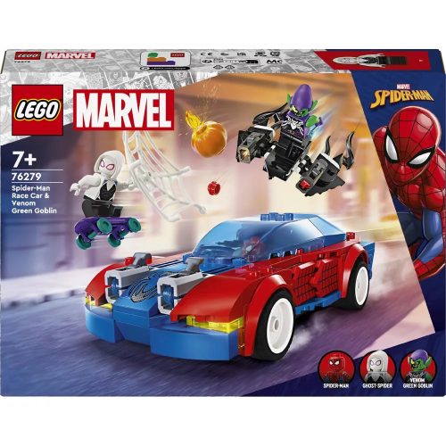 LEGO Super Heroes 76279 - Pókember vesenyautó és Venomizált Zöld manó