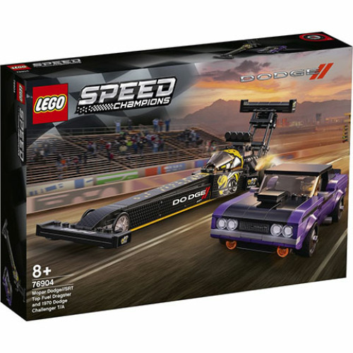 LEGO Speed Champions 76904 - Mopar Dodge//SRT Top Fuel Dragster és 1970 Dodge Challenger T/A