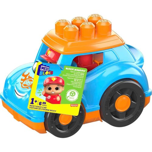 Fisher-Price: Mega Bloks Ricky versenyautója építőjáték - Mattel