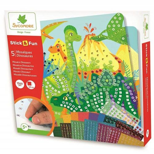 Sycomore Stick&Fun Mozaikkép-készítő - Dinoszauruszok