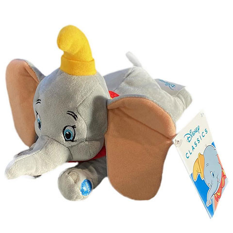 Disney klasszikusok : Fekvő Dumbo plüssfigura hanggal 20 cm