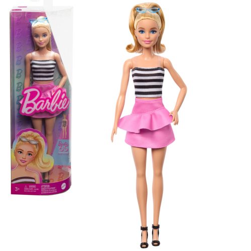 Barbie: Fashionista stílusos baba rózsaszín szoknyában, napszemüveggel