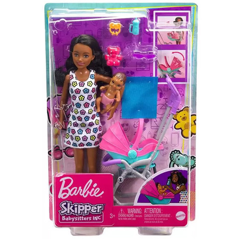 Mattel Barbie®: Skipper Bébiszitter baba babával és kiegészítőkkel - Mattel 