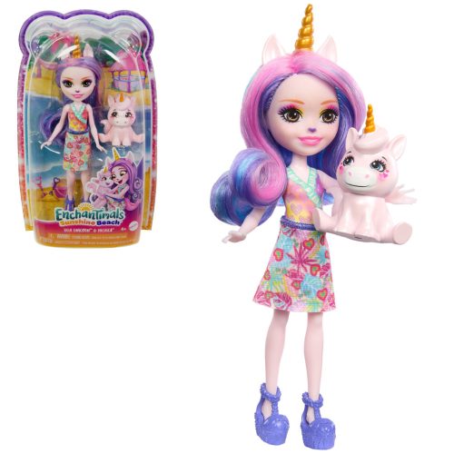 Enchantimals: Sunshine Beach - Ulia Unicorn baba és Pacifica unikornis