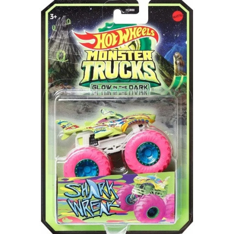 Hot Wheels Monster Trucks : Rodger Dodger sötétben világító kisautó - Mattel 