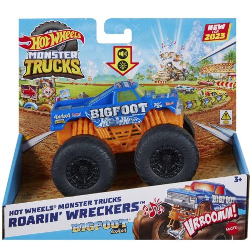 Hot Wheels Monster Trucks: Bigfoot 4x4x4 monster autó fény és hangeffektekkel 1/43 - Mattel