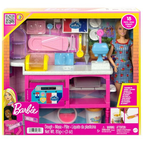 Mattel Barbie®: Barbie francia kávézója játékszett gyurmával - Mattel 